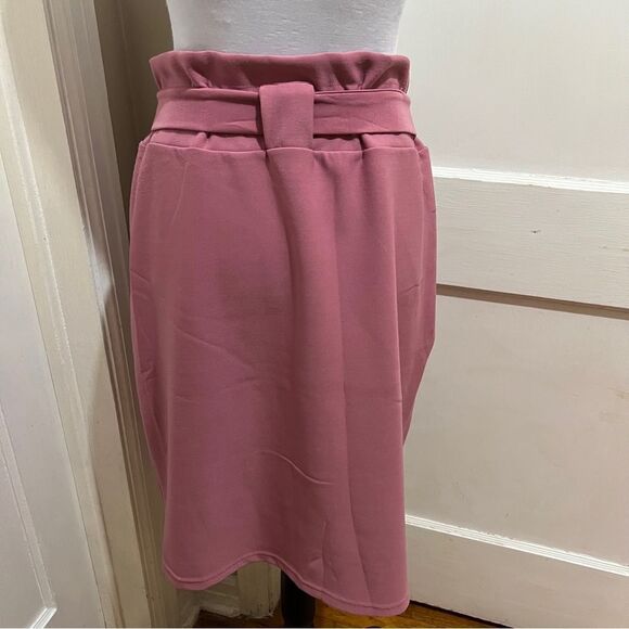 Maze Rose Colored Grocery Bag Skirt Womens 2x - Picture 2 of 8